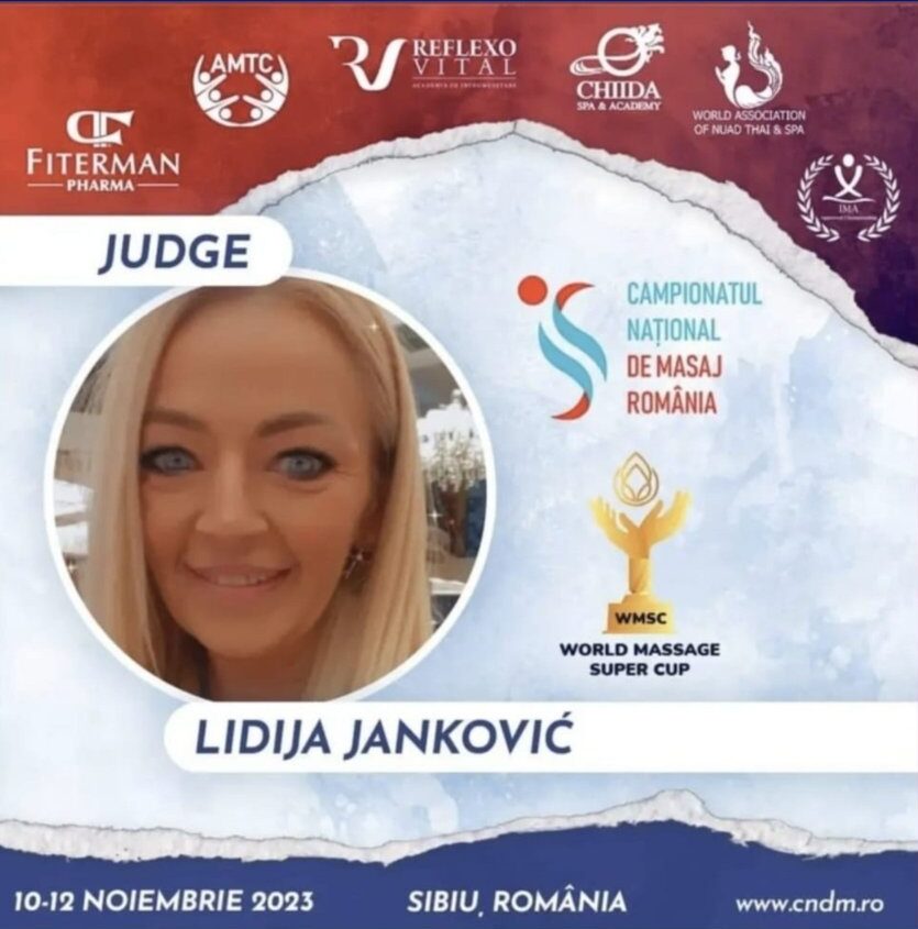 Lidija - Sudija na svetskom takmičenju u masaži
